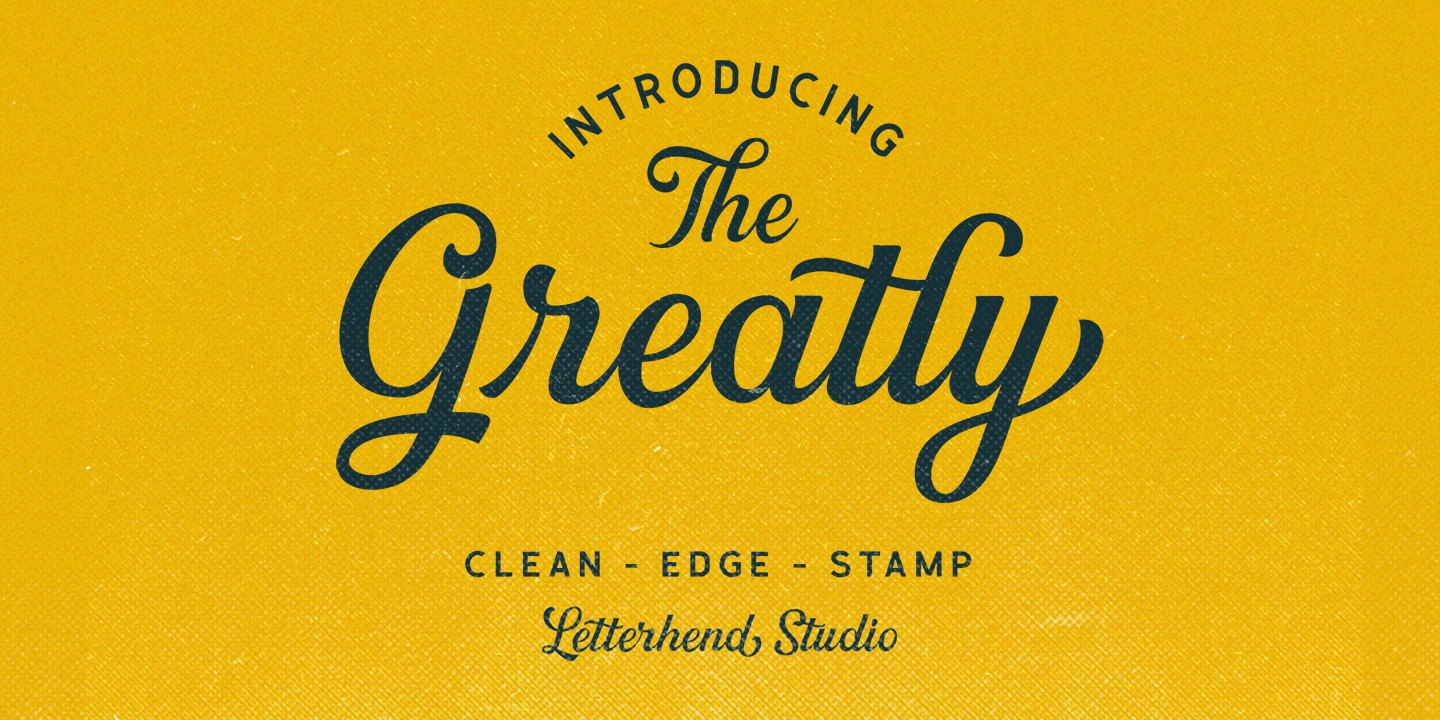Greatly Stamp Font preview